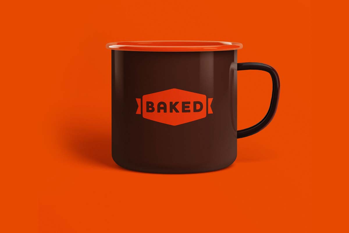 Baked camping mug